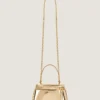 Antigona Bag in Mirror Effect Leather with Chain Antigona Bag in Mirror Effect Leather with Chain