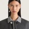 Asymmetrische oorbellen met kristallen en parels Asymmetrische oorbellen met kristallen en parels