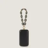 Avondclutch van nappaleer met ketting Avondclutch van nappaleer met ketting