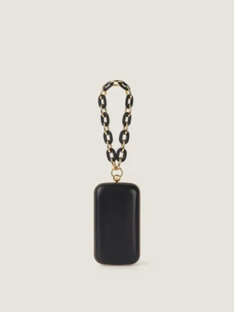 Avondclutch van nappaleer met ketting
