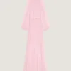 Avondjurk met ballonmouwen van zijden chiffon Avondjurk met ballonmouwen van zijden chiffon
