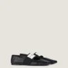 Ballerina’s met vierkante neus en textuureffect Ballerina’s met vierkante neus en textuureffect