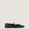 Ballerina’s met vierkante neus en textuureffect Ballerina’s met vierkante neus en textuureffect