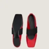 Ballerina’s met vierkante neus en textuureffect Ballerina’s met vierkante neus en textuureffect