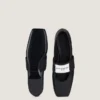 Ballerina’s met vierkante neus en textuureffect Ballerina’s met vierkante neus en textuureffect