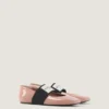 Ballerina’s met vierkante neus van lakleer Ballerina’s met vierkante neus van lakleer