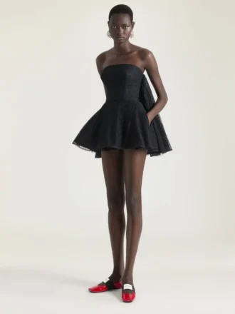 Ballerina’s met vierkante neus van lakleer