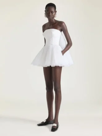 Ballerina’s met vierkante neus van lakleer