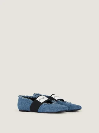 Ballerina’s met vierkante snit in denim