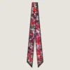 Bandeau van zijde met bloemenprint Bandeau van zijde met bloemenprint