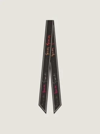 Bandeau van zijde met veelkleurig Givenchy-logo
