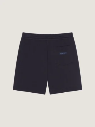Bermudashort van fleece met Givenchy Paris grosgrain
