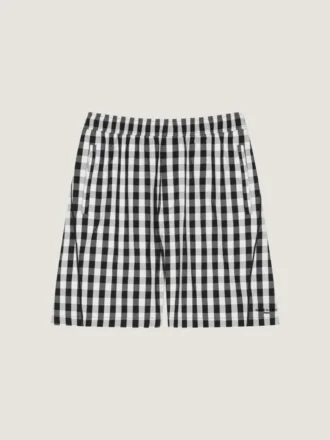 Bermudashort van katoen met gingham-ruitjes