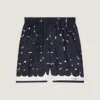 Bermudashort van zijde met bloemenprint Bermudashort van zijde met bloemenprint