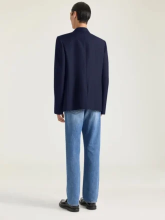 Blazer met enkele rij knopen van wol en mohair