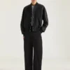 Blouson van gemengde materialen met Givenchy Paris-borduursel