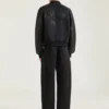 Blouson van gemengde materialen met Givenchy Paris-borduursel