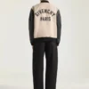 Blouson van gemengde materialen met Givenchy Paris-borduursel Blouson van gemengde materialen met Givenchy Paris-borduursel