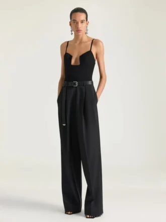 Bodysuit met uitsnijdingen van technisch breiwerk