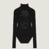 Bodysuit van bloemenkant Bodysuit van bloemenkant