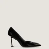 Boudoir Fold-pumps van lakleer