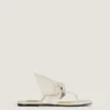 Boudoir-teenslippers van nappaleer met strik