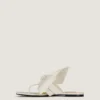 Boudoir-teenslippers van nappaleer met strik