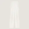 Broek met dubbele plooien van wol en mohair