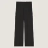 Broek met dubbele plooien van wol en mohair Broek met dubbele plooien van wol en mohair