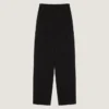 Broek met split en dubbele plooi van wol Broek met split en dubbele plooi van wol