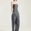 Bullet bustier, getailleerde all-in-one van wol