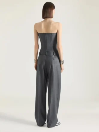 Bullet bustier, getailleerde all-in-one van wol