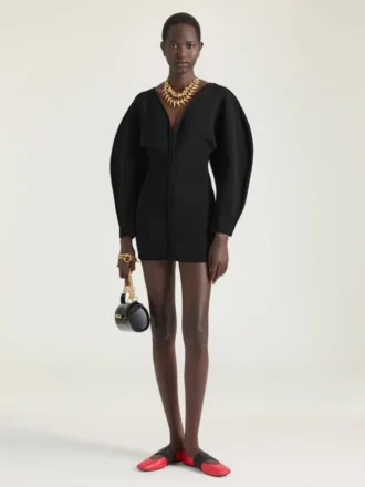 Ballerina’s met vierkante neus en textuureffect