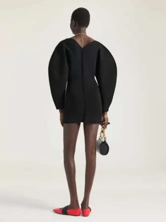 Cocoon-minijurk van technisch breisel