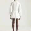 Cocoon-minijurk van wit denim Cocoon-minijurk van wit denim
