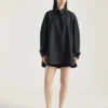 Cocoon-overhemd van popeline met Givenchy-borduursel Cocoon-overhemd van popeline met Givenchy-borduursel