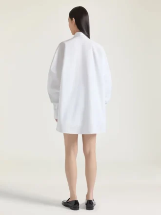Cocoon-overhemd van popeline met Givenchy-borduursel