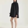 Cocoon-overhemd van popeline met Givenchy-borduursel Cocoon-overhemd van popeline met Givenchy-borduursel