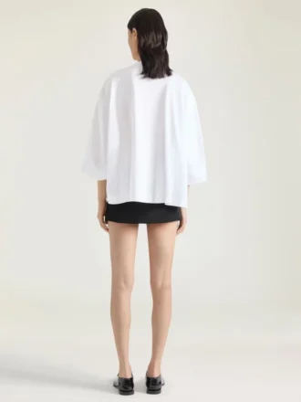 Cocoon-T-shirt van katoen met archiefprint