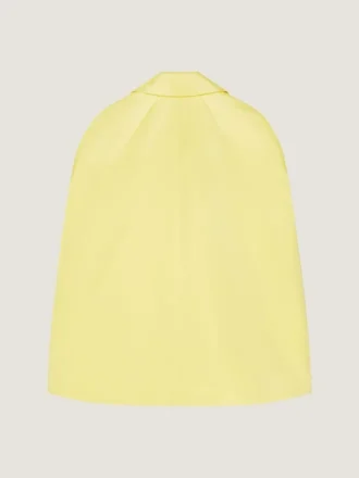 Cocoonjas van satijn met cape