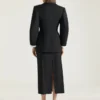 Cocoonjasje met enkele rij knopen van wol en mohair Cocoonjasje met enkele rij knopen van wol en mohair