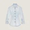 Cocoonjurk in lichtblauw denim Cocoonjurk in lichtblauw denim