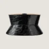 Corsetriem van leer met tape-print Corsetriem van leer met tape-print