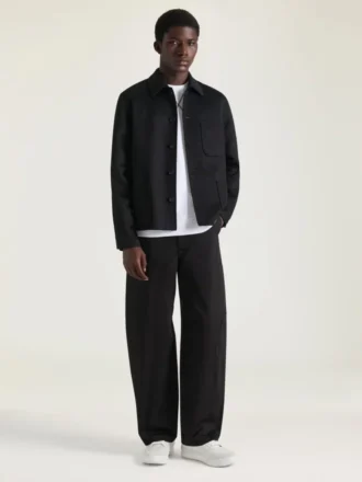 Couture-blouson met naden van wol en kasjmier