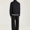 Couture-blouson met naden van wol en kasjmier Couture-blouson met naden van wol en kasjmier