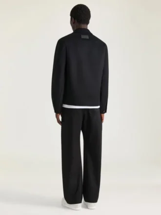 Couture-blouson met naden van wol en kasjmier