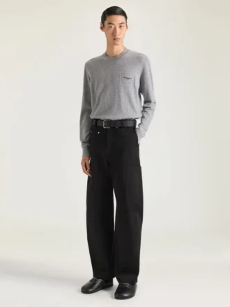 Trui van wol en kasjmier met Givenchy Paris-borduursel Trui van wol en kasjmier met Givenchy Paris-borduursel
