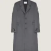 Couture jas met naden van wol en kasjmier Couture jas met naden van wol en kasjmier