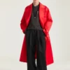 Couture-jas met satijnen naden