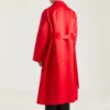 Couture-jas met satijnen naden